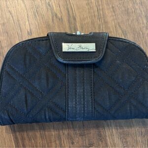 Vera Bradley Black Quilted Clasp Wallet